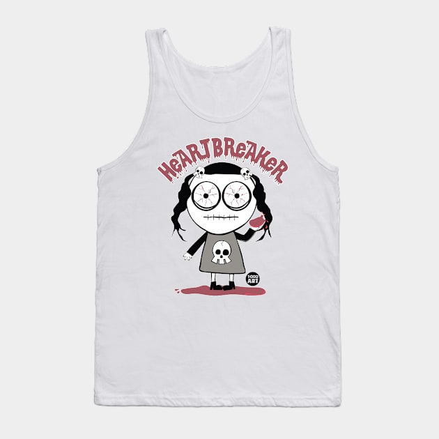 HEART BREAKER Tank Top by toddgoldmanart